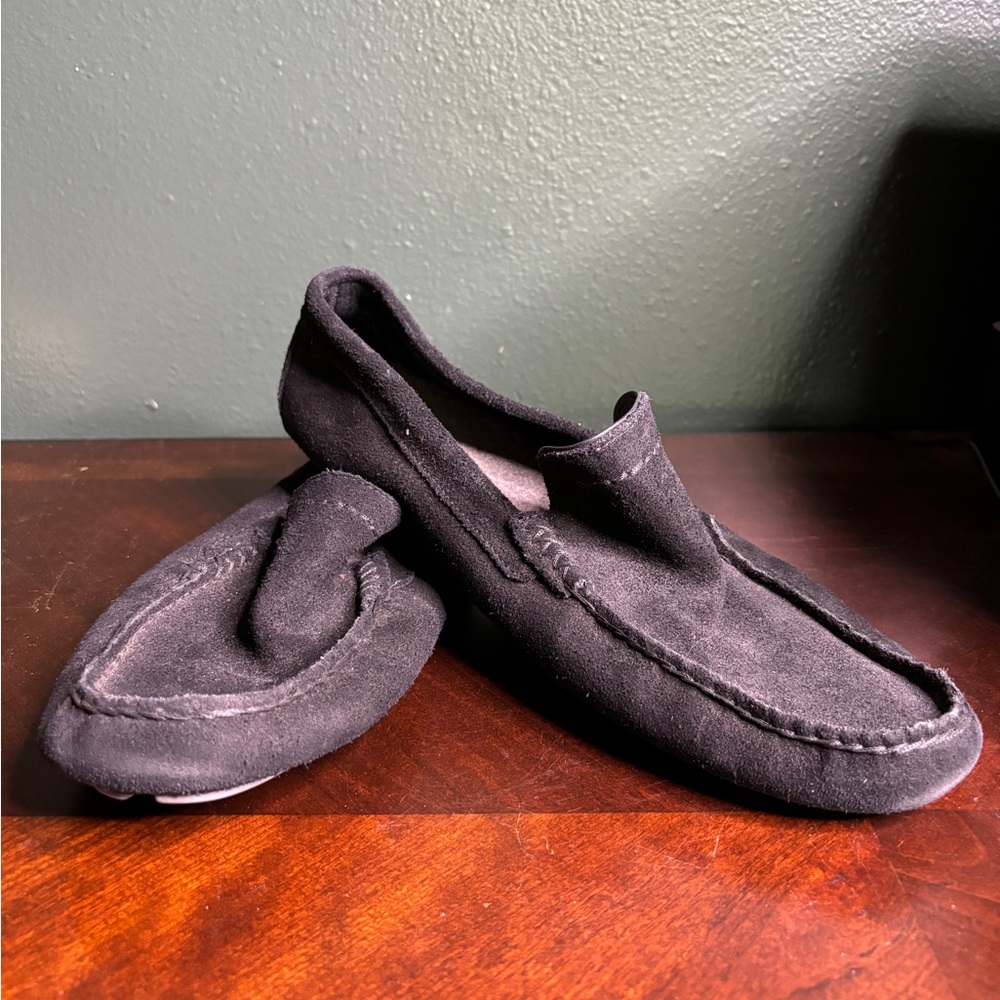 UGG Australia Henrick Perforated Black Driving Moccasin Loafers Men's Size 12